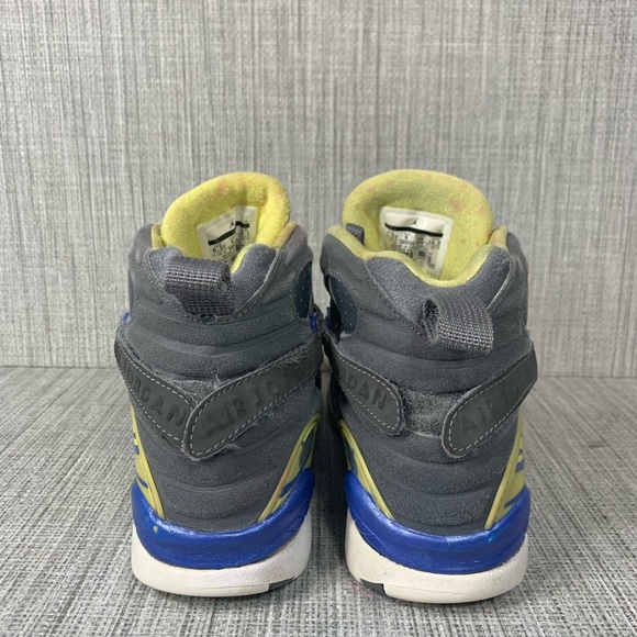 Nike Air Jordan VIII 8 Retro Sz 6.5Y 5 Grey Laney - Picture 6 of 7
